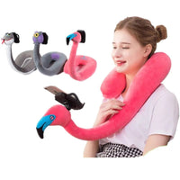 2 In 1 U-shaped Pillow 360 ° Mobile Phone Stand Animal Memory Foam Neck Pillow Travel Home Accessories Comfortable Pillows - Masterpiece With Love