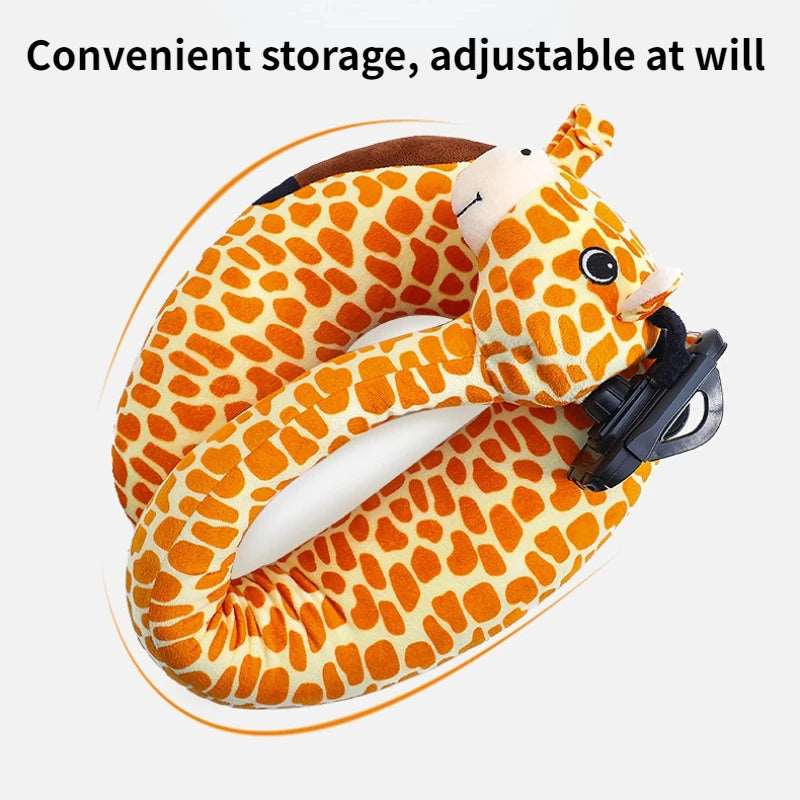 2 In 1 U - shaped Pillow 360 ° Mobile Phone Stand Animal Memory Foam Neck Pillow Travel Home Accessories Comfortable Pillows - Masterpiece With Love