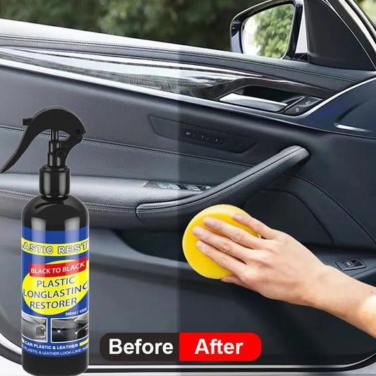 Car Plastic Restorer Back To Black Gloss Car Cleaning Products Plastic Leather Restore Auto Polish And Repair Coating Renovator - Masterpiece With Love