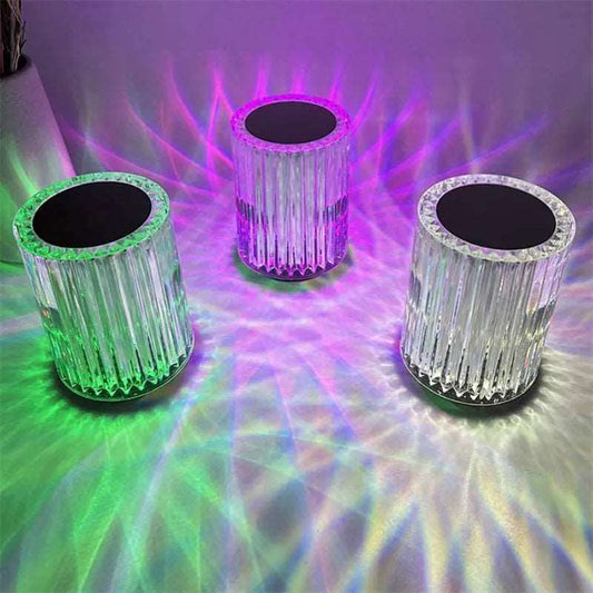 Crystal Lamp Table Lamp Atmosphere Creative Line Small Night Lamp Led Lights - Masterpiece With Love