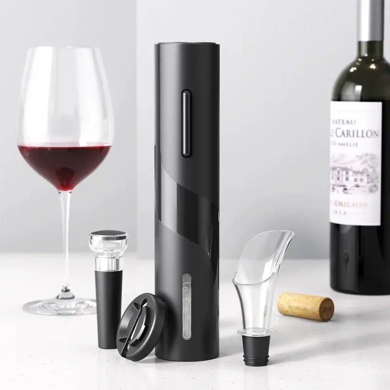 Electric Wine Opener Automatic Corkscrew Wine Openers Battery Bottle Opener Foil Cutter Kitchen Bar Can Opener - Masterpiece With Love