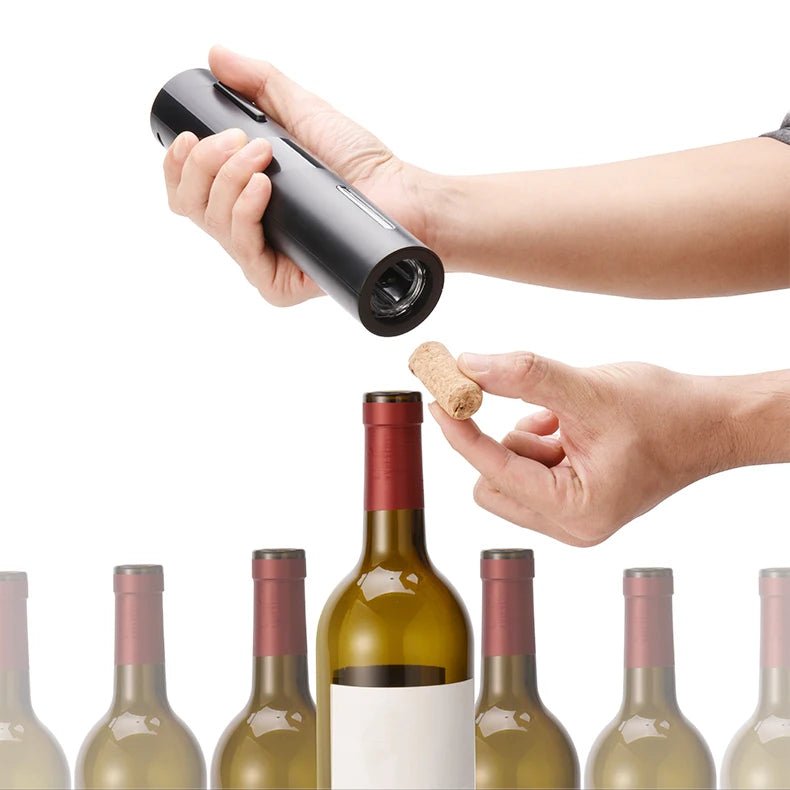 Electric Wine Opener Automatic Corkscrew Wine Openers Battery Bottle Opener Foil Cutter Kitchen Bar Can Opener - Masterpiece With Love