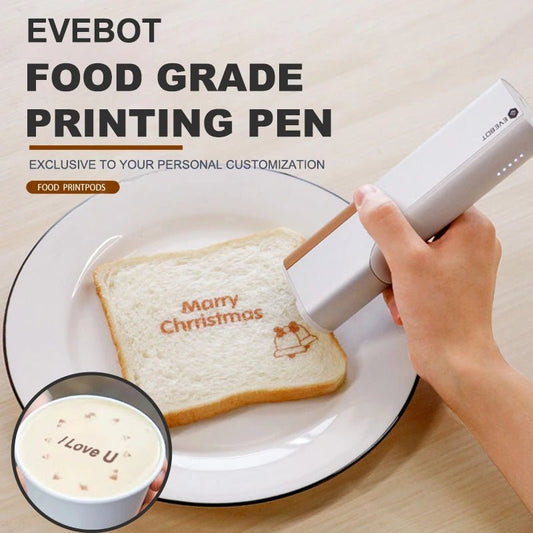 EVEBOT Printpen Food - Specific Handheld Printer Pattern Logo Smart Portable printpen for food - Masterpiece With Love