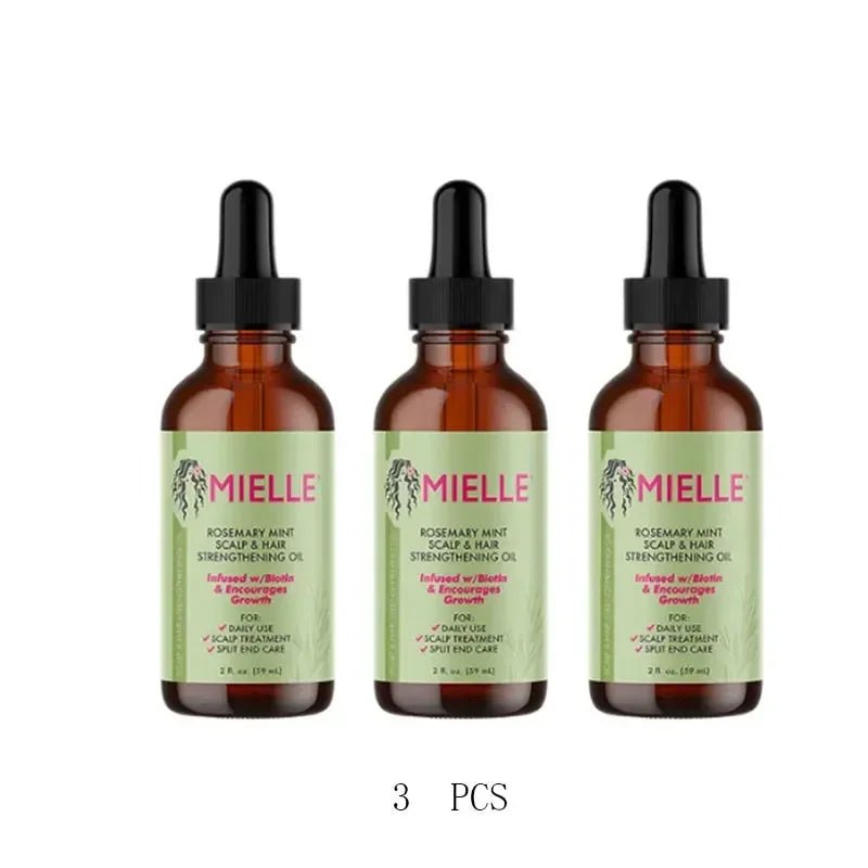 Mielle Organics Rosemary Mint Scalp & Hair Strengthening Oil For All Hair Types, 2 Ounce Moisturizing Repair Enhanced Hair - Masterpiece With Love