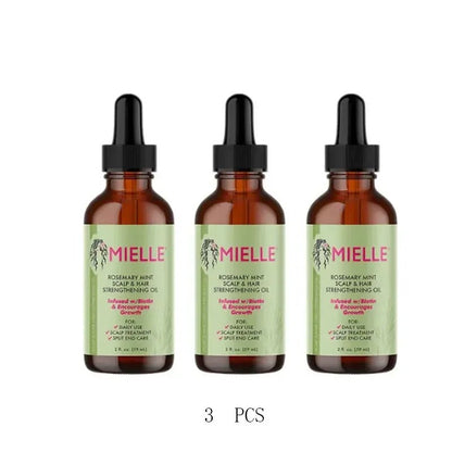 Mielle Organics Rosemary Mint Scalp & Hair Strengthening Oil For All Hair Types, 2 Ounce Moisturizing Repair Enhanced Hair - Masterpiece With Love