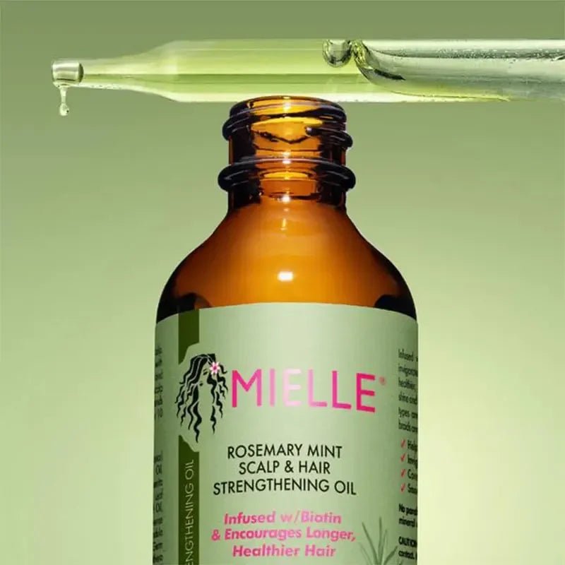 Mielle Organics Rosemary Mint Scalp & Hair Strengthening Oil For All Hair Types, 2 Ounce Moisturizing Repair Enhanced Hair - Masterpiece With Love