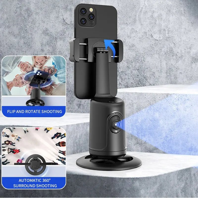 P01 Auto Tracking Gimbal AI Camera Recognition Body Face Track 360 Rotation Intelligent Follow Live Shoot Phone Stand - Masterpiece With Love