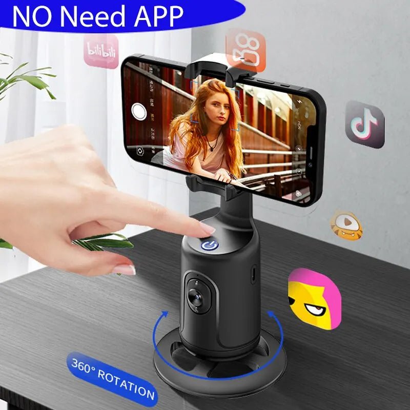 P01 Auto Tracking Gimbal AI Camera Recognition Body Face Track 360 Rotation Intelligent Follow Live Shoot Phone Stand - Masterpiece With Love