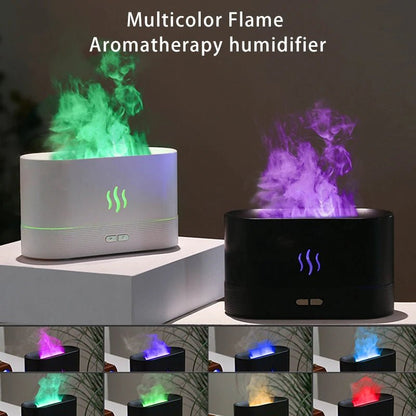 Portable Cool Mist Usb Led change color room h2o air fire flame humidifier Aroma Essential Oil Diffuser humidifier - Masterpiece With Love