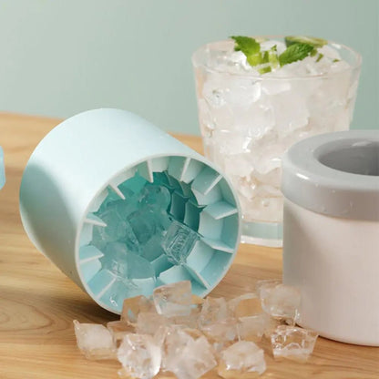 Silicone Cylinder Portable Ice Maker Bucket - Masterpiece With Love