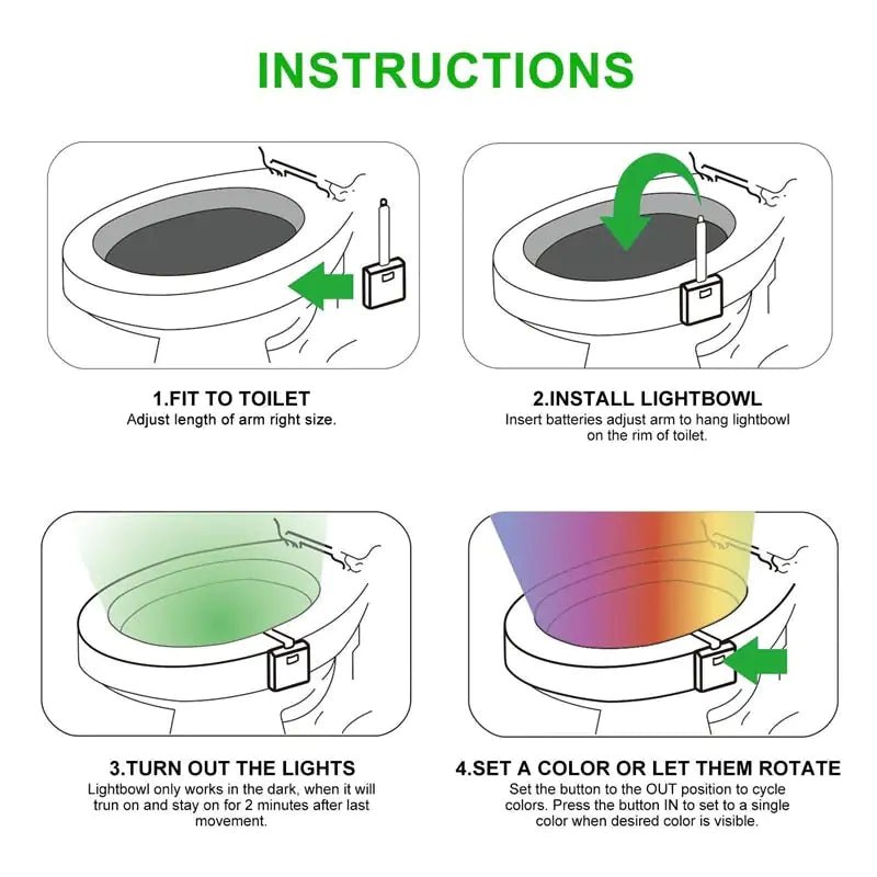 Toilet Night Light - Masterpiece With Love